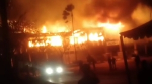 Kantor Bupati Bulungan Kebakaran Malam Ini, Warganet Heboh