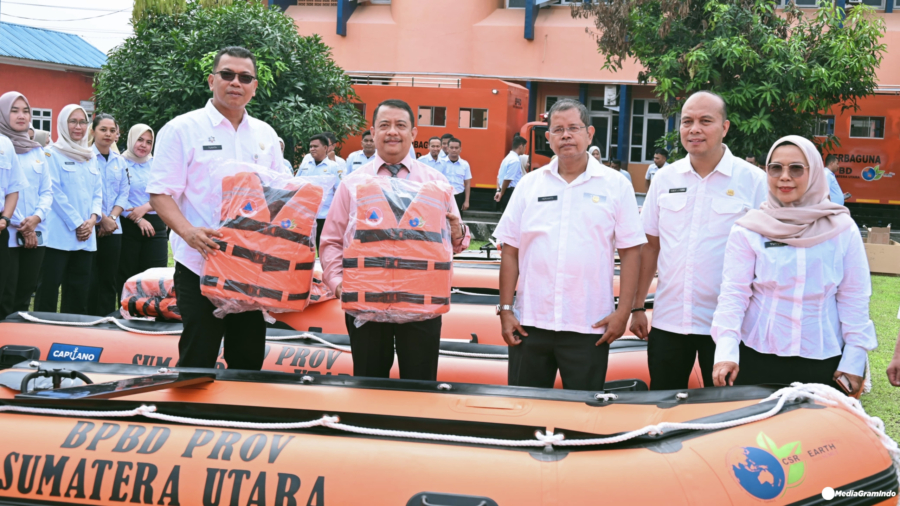 Bank Sumut Salurkan Bantuan Alat Kebencanaan Rp4,46 Miliar ke BPBD Sumut