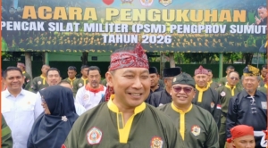 Pangdam I/BB Mayjen Hendy Antariksa Kukuhkan Pengurus PSM Sumut, Komitmen Cetak Atlet Pencak Silat Berprestasi