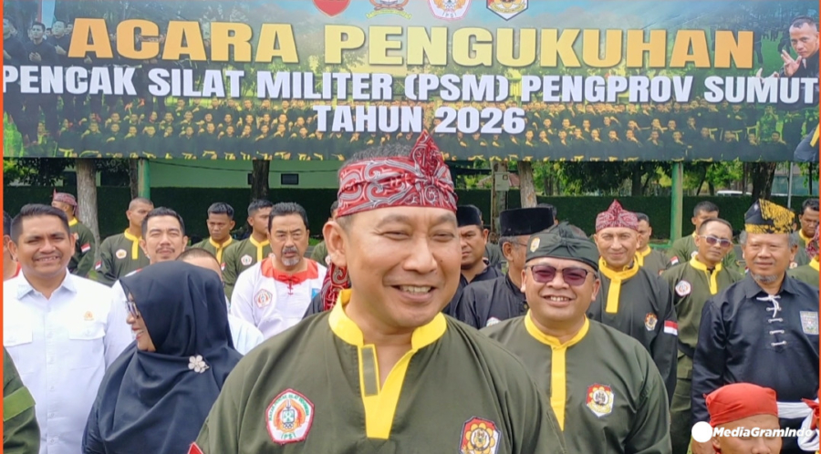 Pangdam I/BB Mayjen Hendy Antariksa Kukuhkan Pengurus PSM Sumut, Komitmen Cetak Atlet Pencak Silat Berprestasi