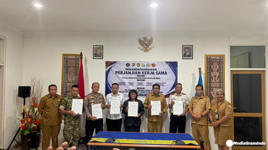 Kerjasama Bapas Bersama Forkopimda Sumba Timur Pelaksanaan Pidana Kerja Sosial