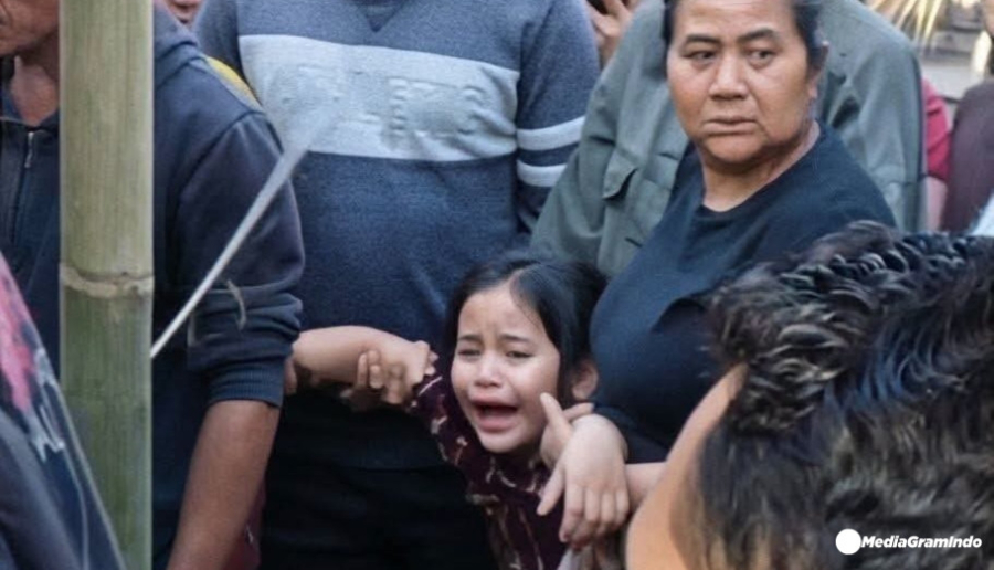 Anak Perempuan Kelas 1 SD Menjerit Usai Ayah Tewas Dimassa Tabanan Bali