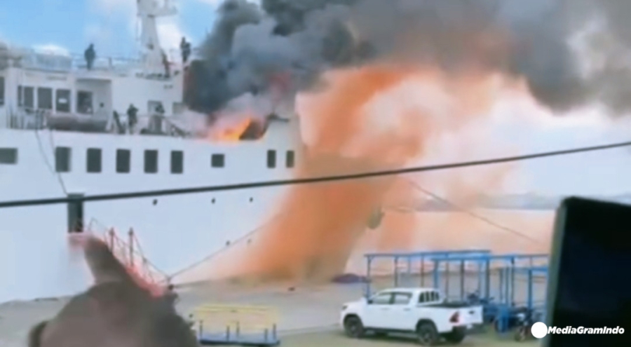 KM Prince Soya Kembali Terbakar di Pelabuhan Samarinda, Tidak Ada Korban Jiwa
