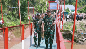 Pangdam I/BB Resmikan Jembatan Perintis di Batang Kuis, Buka Akses Warga