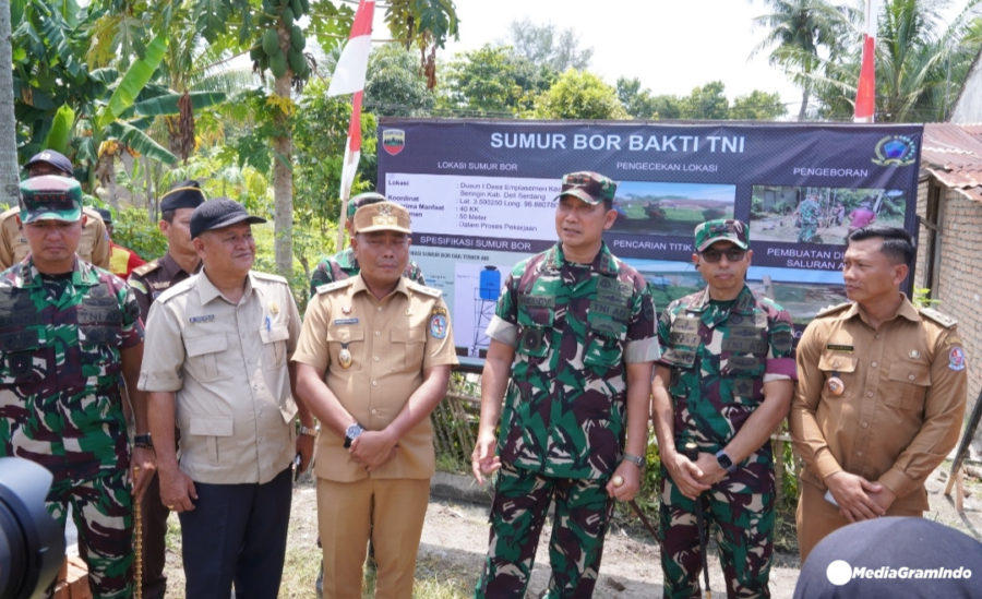 Pangdam I/BB Tinjau Sumur Bor Pastikan Akses Air Bersih di Deli Serdang