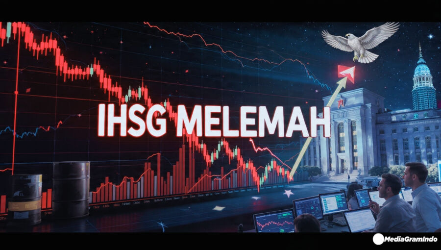 IHSG Melemah Lagi Pagi Ini! Harga Minyak Naik & Isu The Fed Bikin Investor Panik