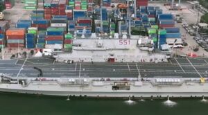 Kapal Induk Pertama Indonesia Tiba di Tanjung Priok Jakarta