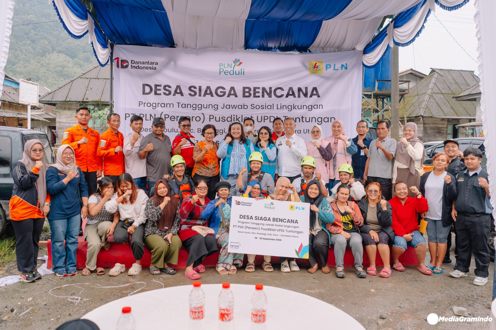 PLN Pusdiklat UPDL Tuntungan Hadirkan  Desa Siaga Bencana di Desa Daulu, Kabupaten Karo